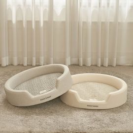 [Lieto Baby] Pet Circle Bed Mat-Washable Mat for Dogs Pet Self Pad Blanket-Made in Korea